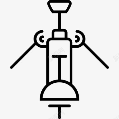 葡萄酒开瓶工具开瓶器瓶子手动图标图标