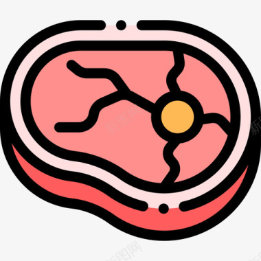 牛排小图牛排屠夫2原色图标图标