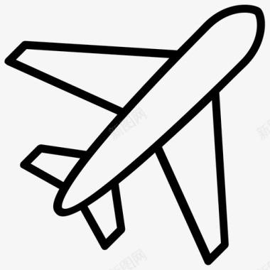 飞机航空旅行客机图标图标