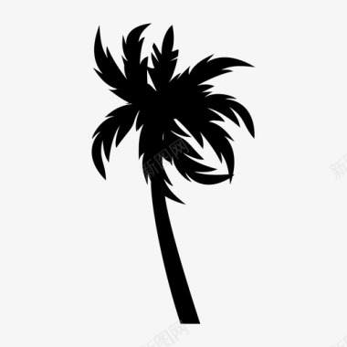 棕榈树植物夏季图标图标