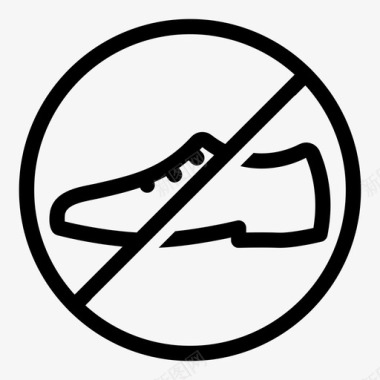 禁止行走禁止草坪图标图标