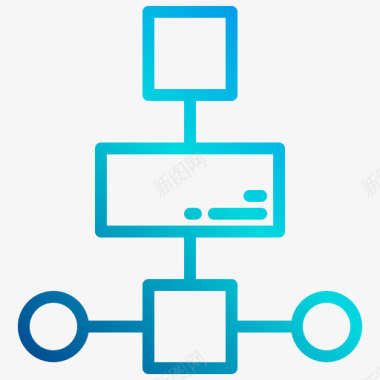 供货流程图流程图ux2线性梯度图标图标