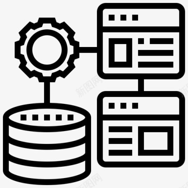 关系型连接性数据库图标图标