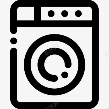 洗衣机家电家务图标图标