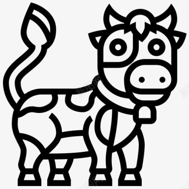 牛牛肉牛奶图标图标