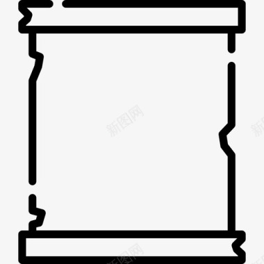 TOP50纸卷中世纪50年代线状图标图标