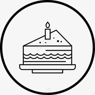 生日快乐生日快乐蛋糕周年纪念蜡烛图标图标