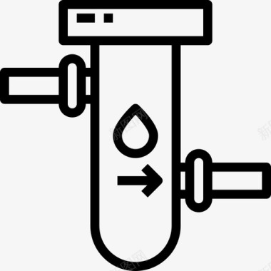 自来水水管工过滤器水管图标图标