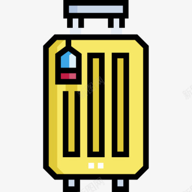 行李搬运车行李箱杂项59线型颜色图标图标