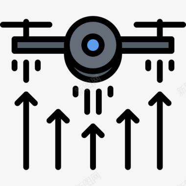无人机无人机无人机21彩色图标图标