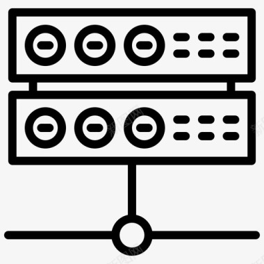 矢量服务器服务器数据设备图标图标