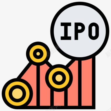 股票PNG投资股票投资8线性颜色图标图标
