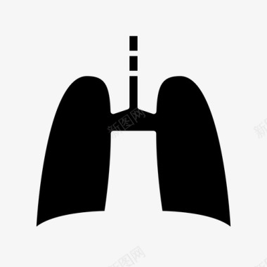 肺状况解剖学肺生物学字形图标图标