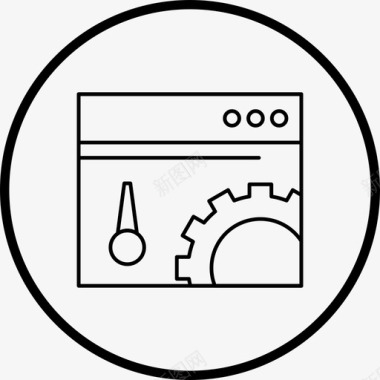 网络优化配置齿轮图标图标