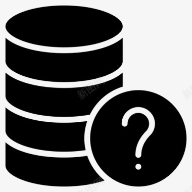 矢量服务器帮助数据中心数据库图标图标