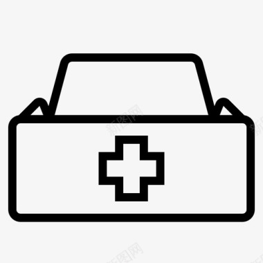 护士护士帽子医院图标图标
