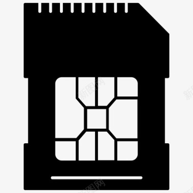 SIM手机卡sim卡芯片手机sim图标图标