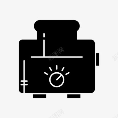 切片切片烤面包机电烤面包机厨房用具图标图标