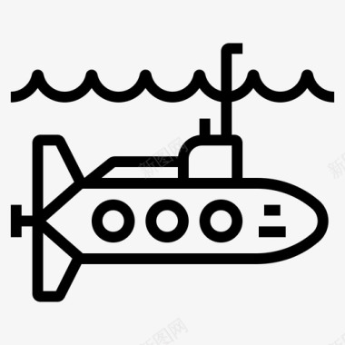 潜艇航海海洋图标图标