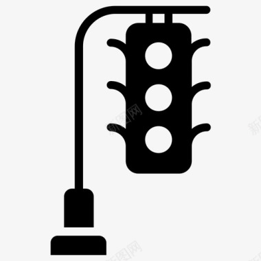 交通灯指示灯道路标志图标图标
