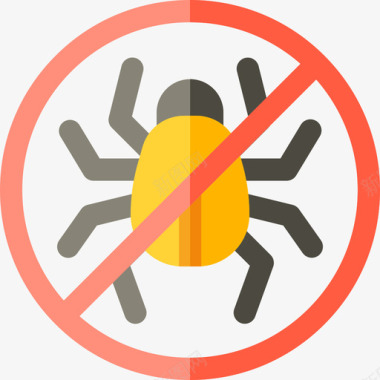 动物泡泡浴动物支撑22扁平图标图标