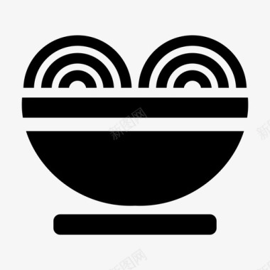 面条亚洲面快餐图标图标