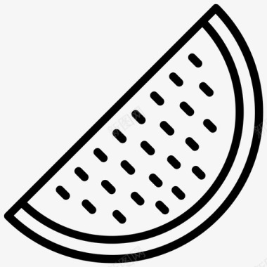西瓜片哈密瓜水果图标图标