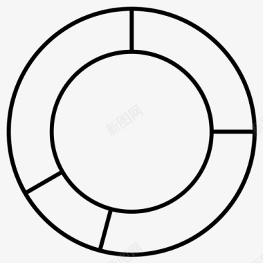 饼图图表甜甜圈图图标图标