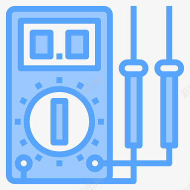 网格装置万用表电子装置18蓝色图标图标