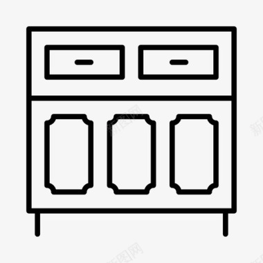 民国室内设计橱柜装饰家居图标图标