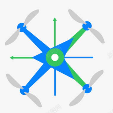 俯视无人机示意俯视图标