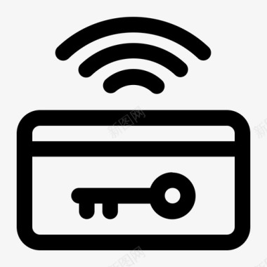 钥匙卡酒店保安图标图标