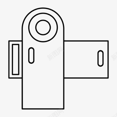电影星空便携式摄像机电影便携式图标图标