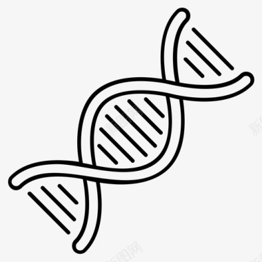 科学算命dna生物学dna链图标图标