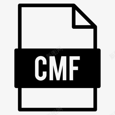 cmf文件文档扩展名图标图标