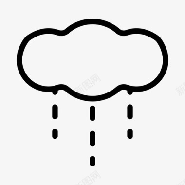 下雨坏天气云图标图标