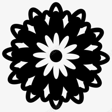 花卉符号装饰花花卉图标图标