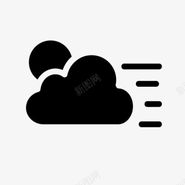 天气云雨云图标图标