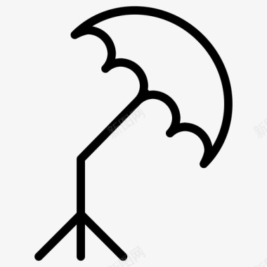伞摄影71直线图标图标