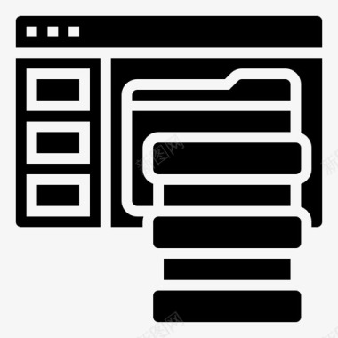 主数据库管理11字形图标图标