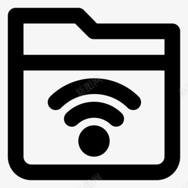 带信号wifi档案文件图标图标