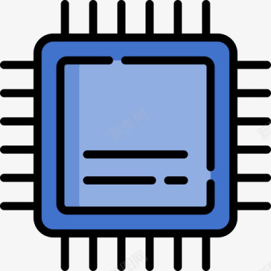 消费CPUCpu硬件23线性颜色图标图标