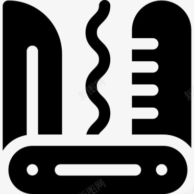 夏令营总动员瑞士军刀夏令营17填充图标图标