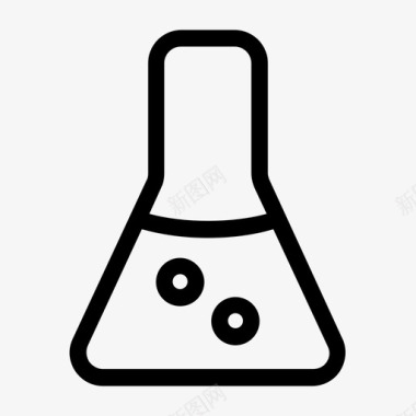 锥形体i化学锥形瓶实验室图标图标