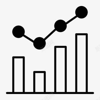 扇形统计图统计分析条形图图标图标