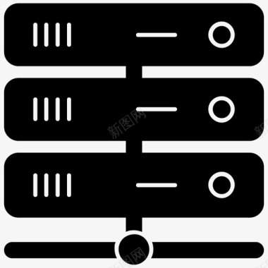 大数据数据服务器网络数据存储数据库图标图标