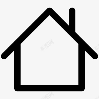 别墅湖景住宅公寓建筑图标图标