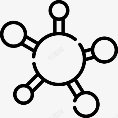 活性分子分子实验室46线性图标图标