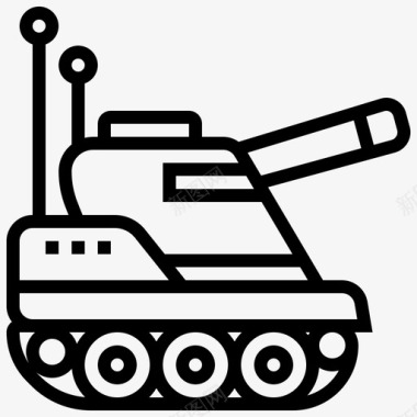 坦克战斗大炮图标图标