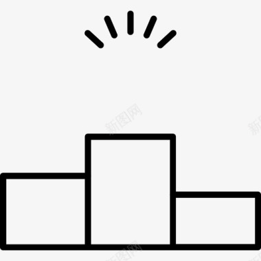 赛车模型优胜者站奖品级别图标图标